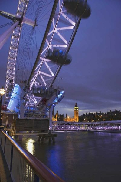 Great Britain, London Cityscape at twilight